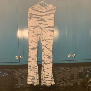 Saint Grace Blue and White Flare Pants